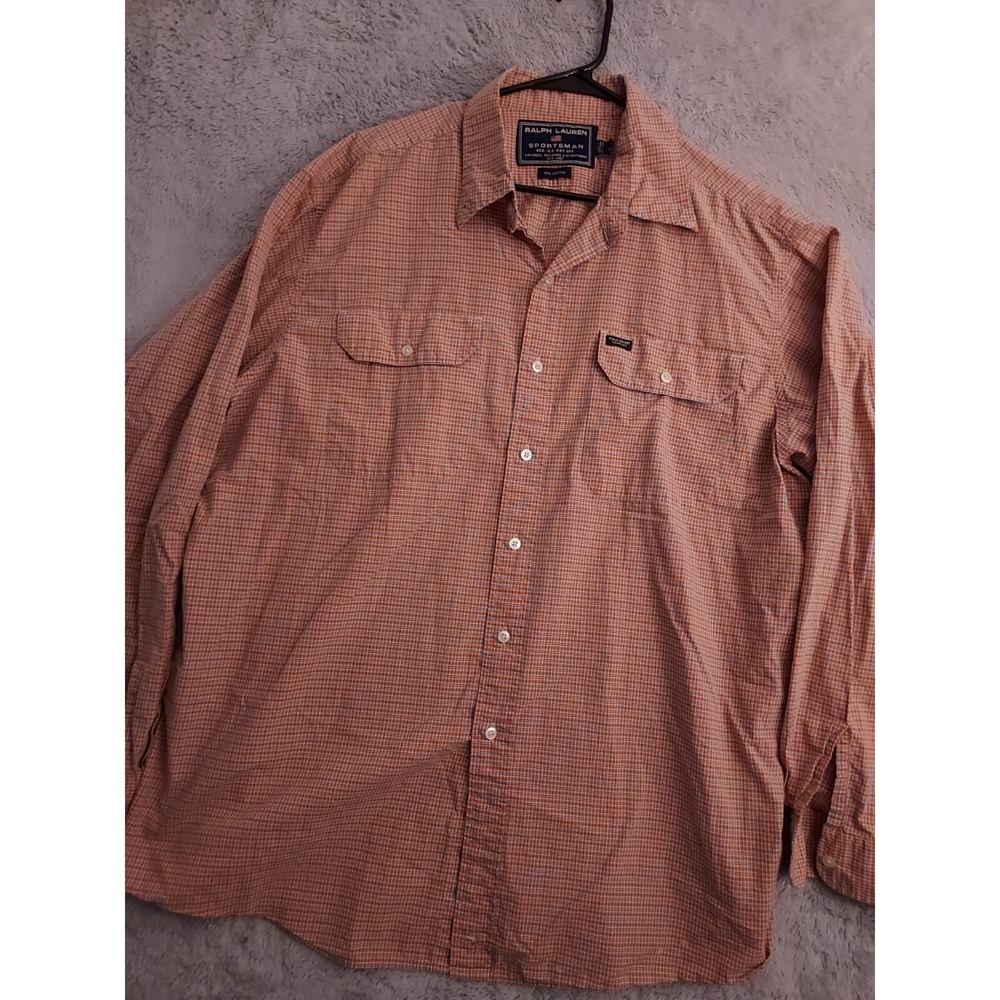 Vintage Polo Sport Ralph Lauren Shirt Mens Extra Large Sportsman Workshirt Guide